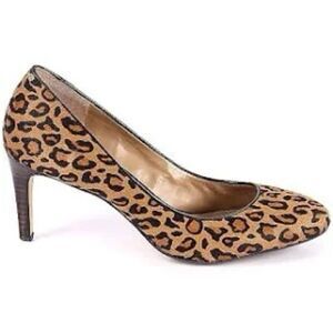 Banana Republic Calf Hair Heels in Animal Print size 8.5
